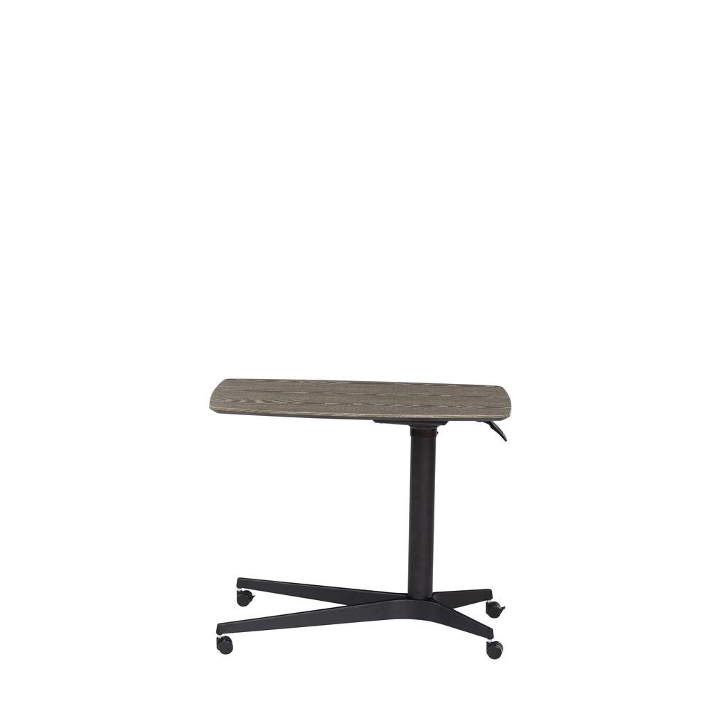Grey 245 Mobile Lift Table with Black Base. The main picture.