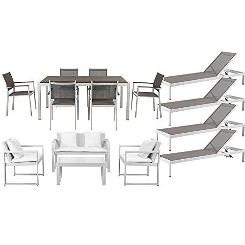 Chester 15 Piece Set White/Grey. Picture 1
