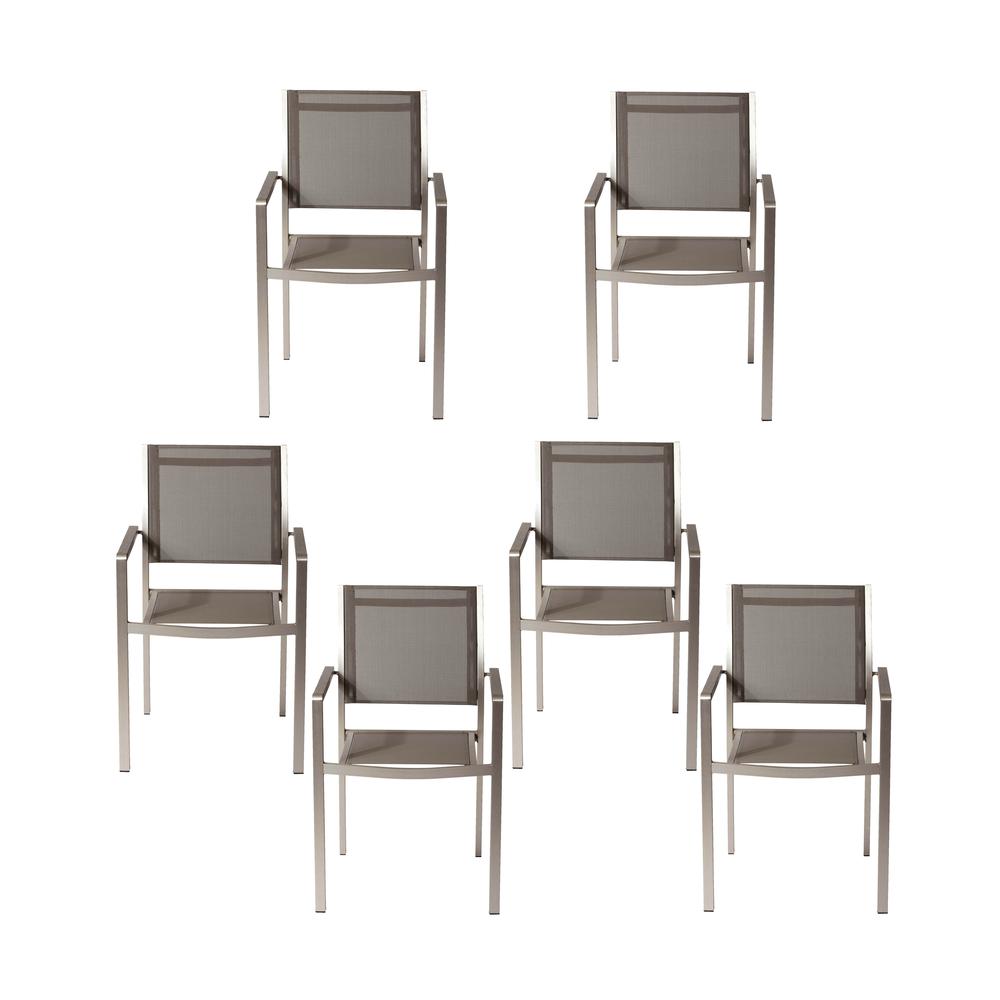 David Dining Chairs, Brushed Grey. Picture 1