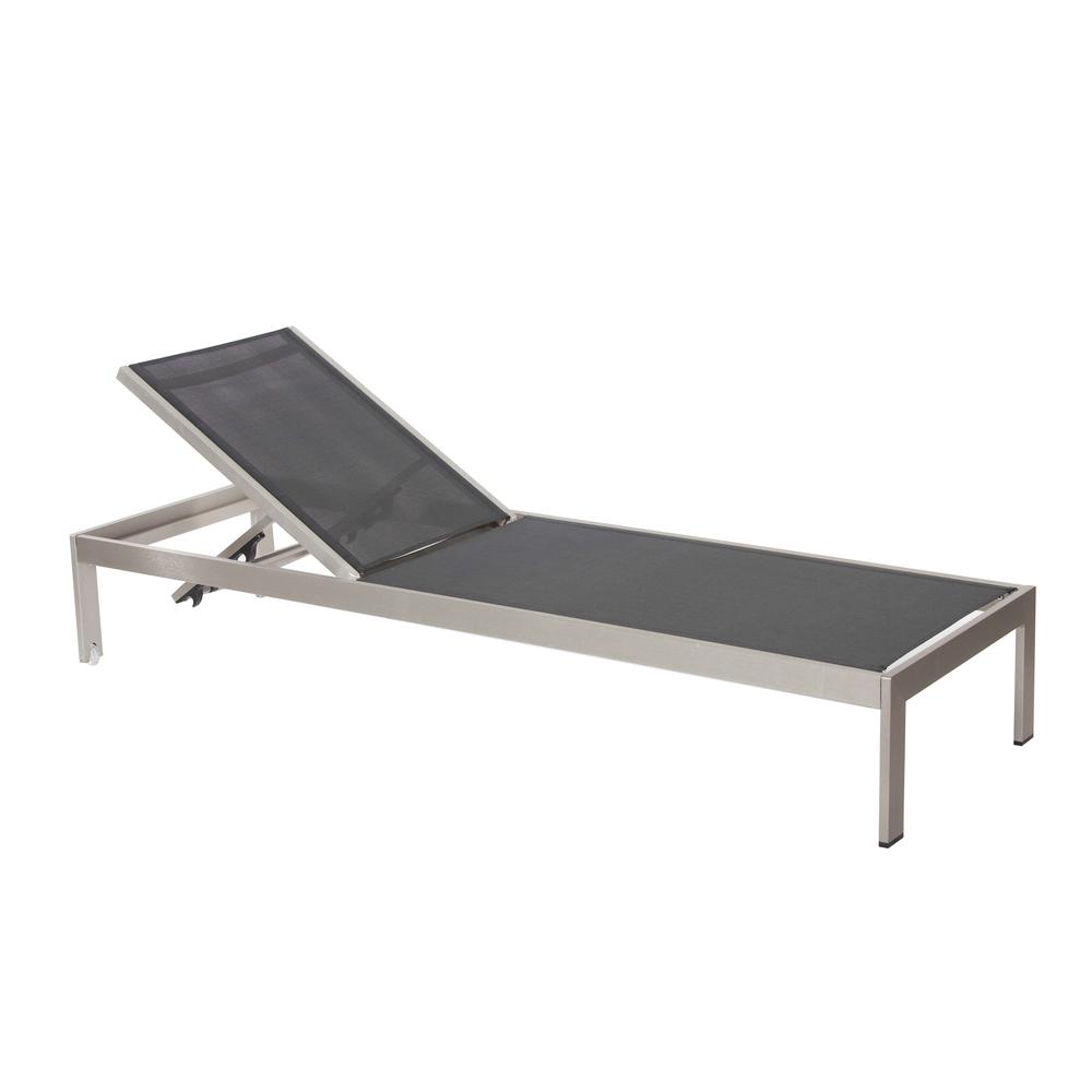 Sally Lounger, Brushed Black. Picture 1