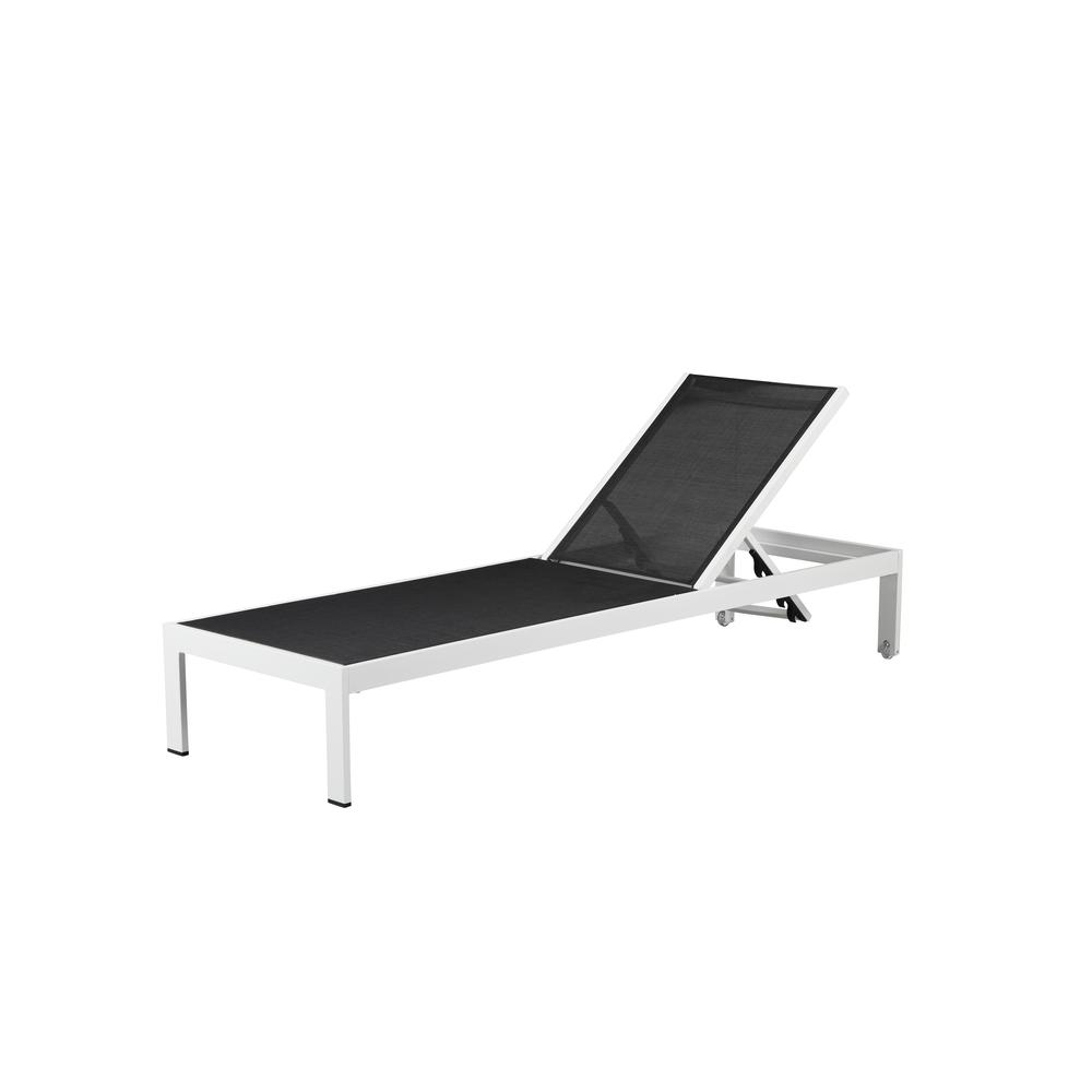 Sally Lounger, White & Black. Picture 1