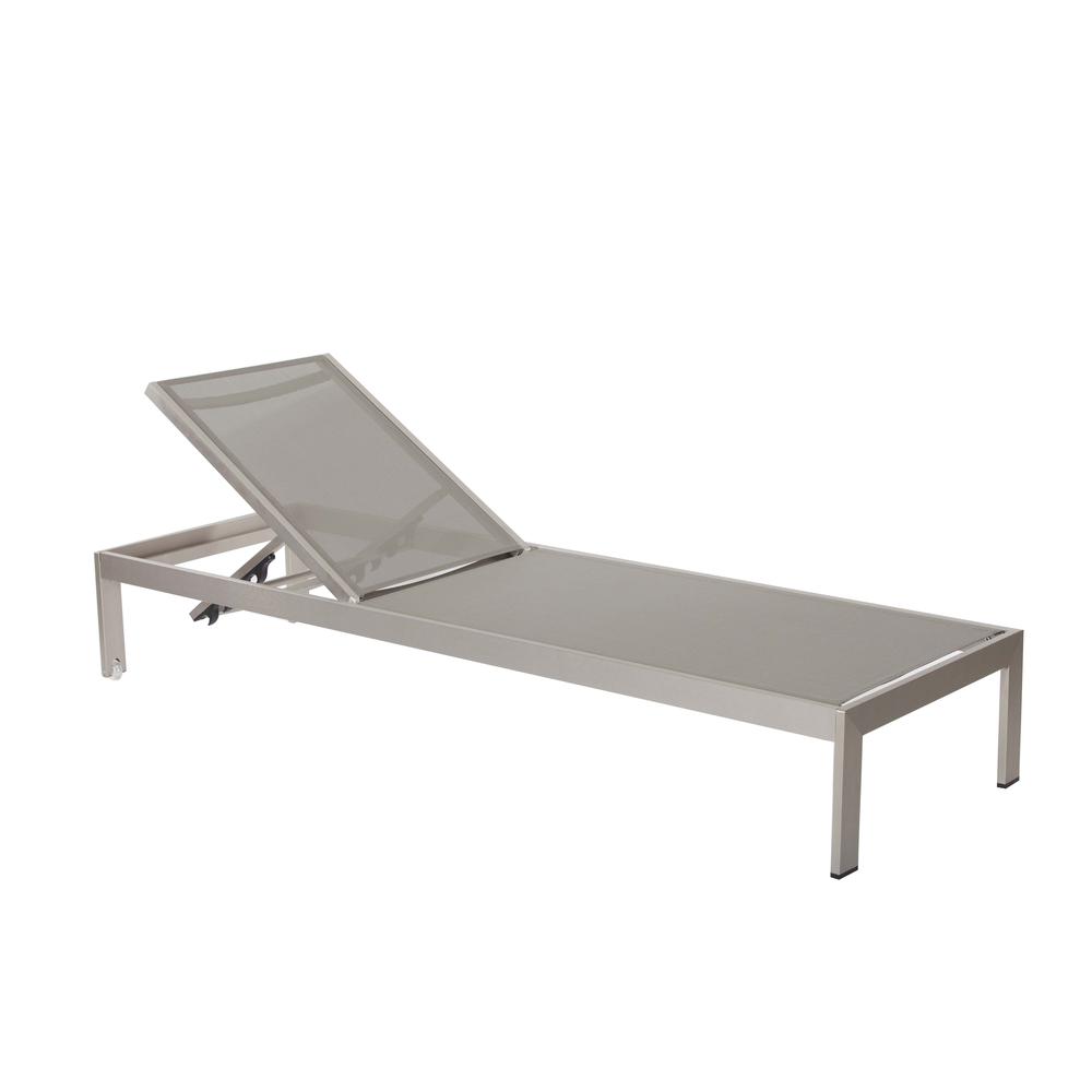 Sally Lounger, Brushed Grey. Picture 1