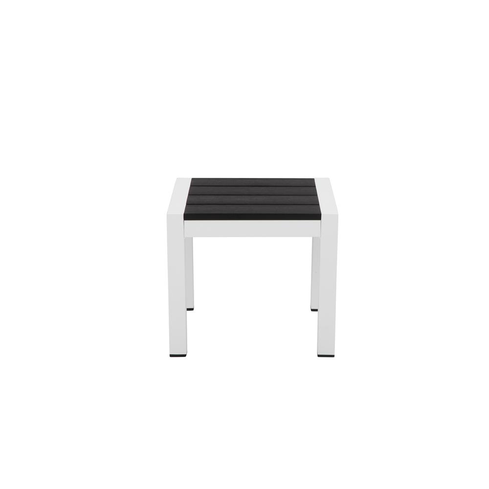 Joseph Side Table, White & Black. Picture 2