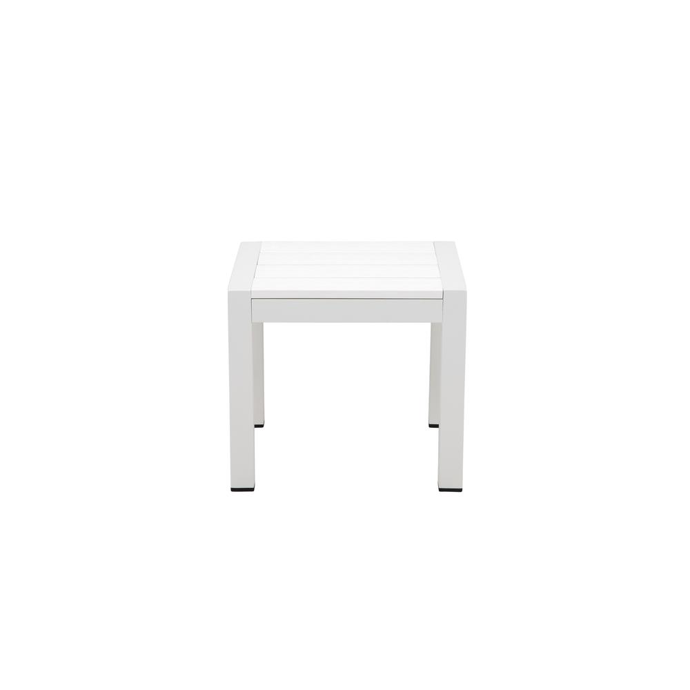 Joseph Side Table, White & White. Picture 1