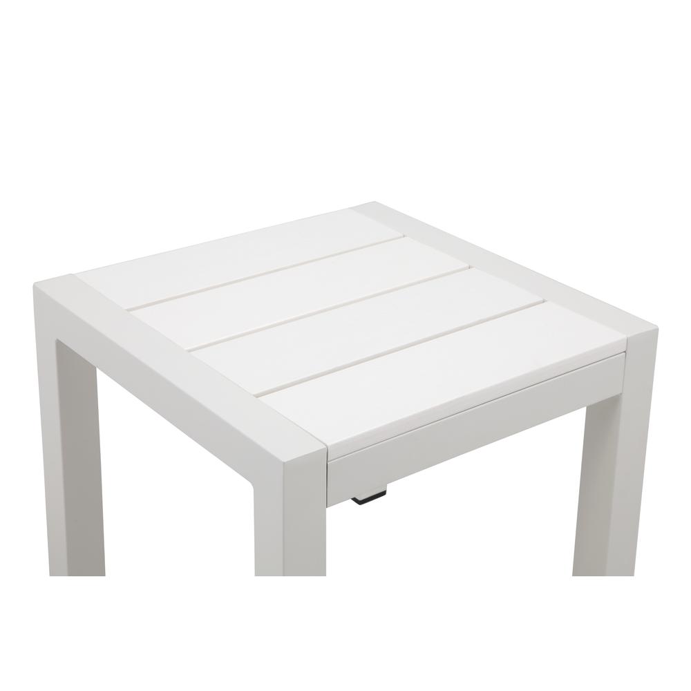 Joseph Side Table, White & White. Picture 2