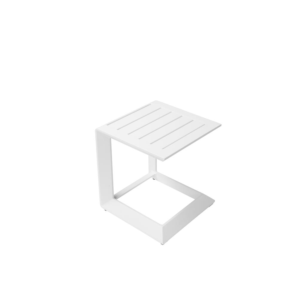 Leaf Sid Table, White. Picture 1