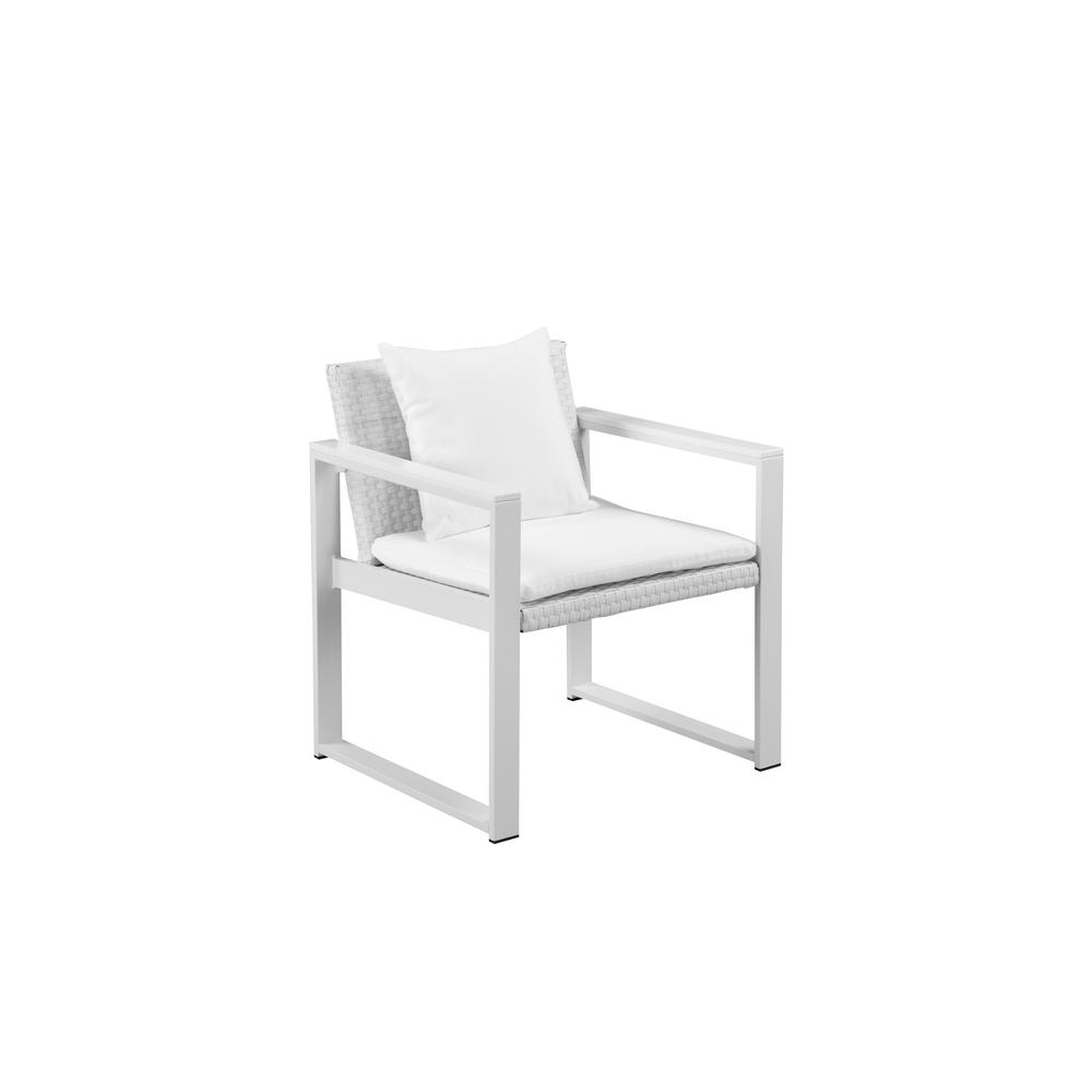 Chester Chair, White & White. Picture 1