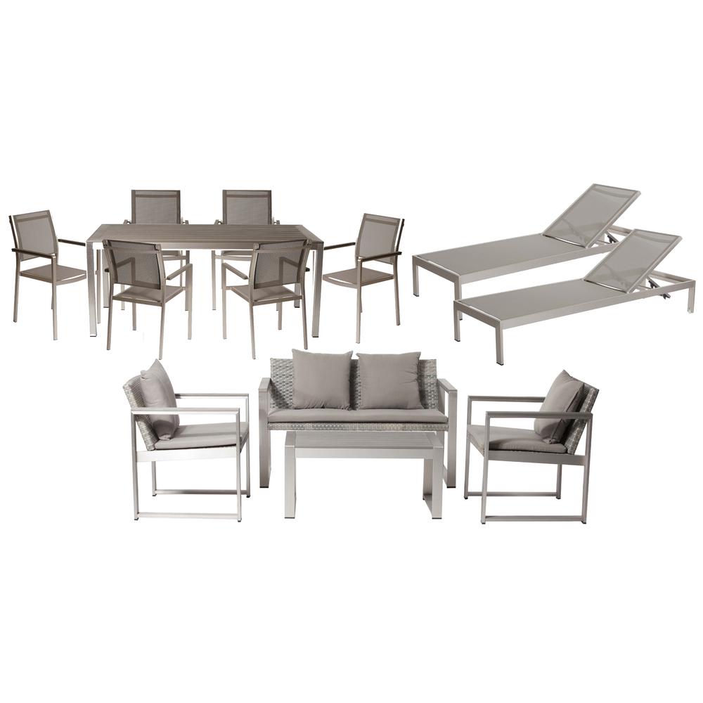 Chester 13 Piece Set, Brushed Grey. Picture 1