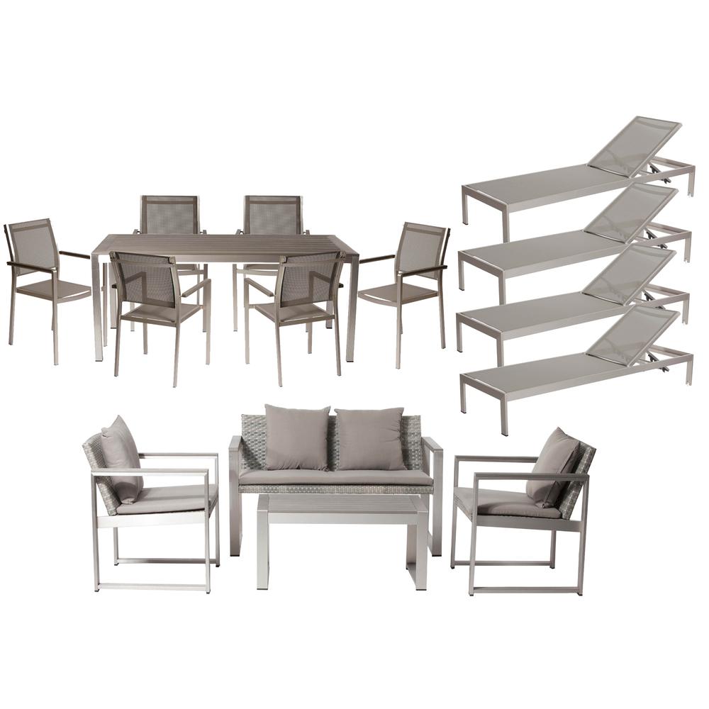 Chester 15 Piece Set, Brushed Grey. Picture 1