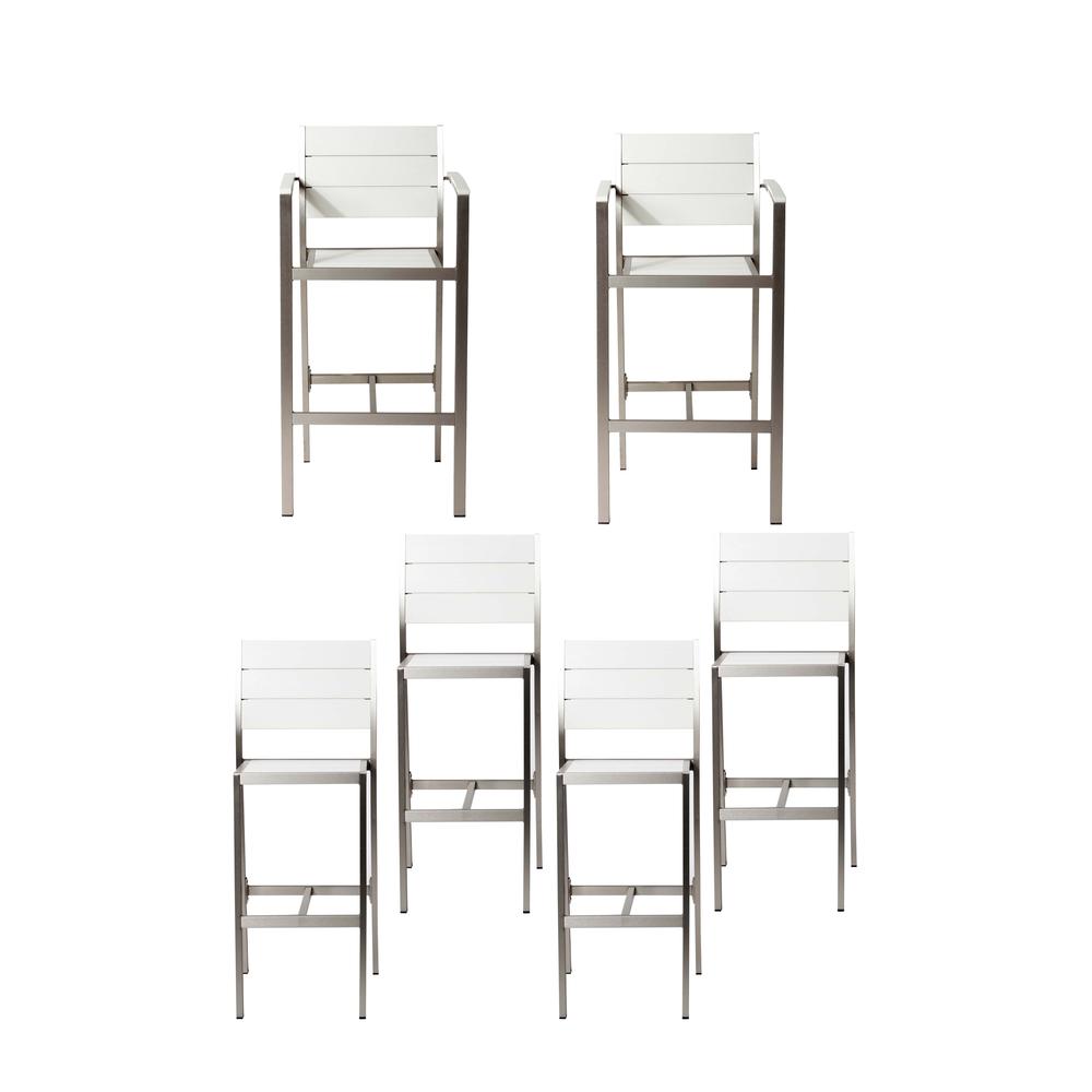 Set Of 6 Betty Bar Stools, Grey. Picture 1