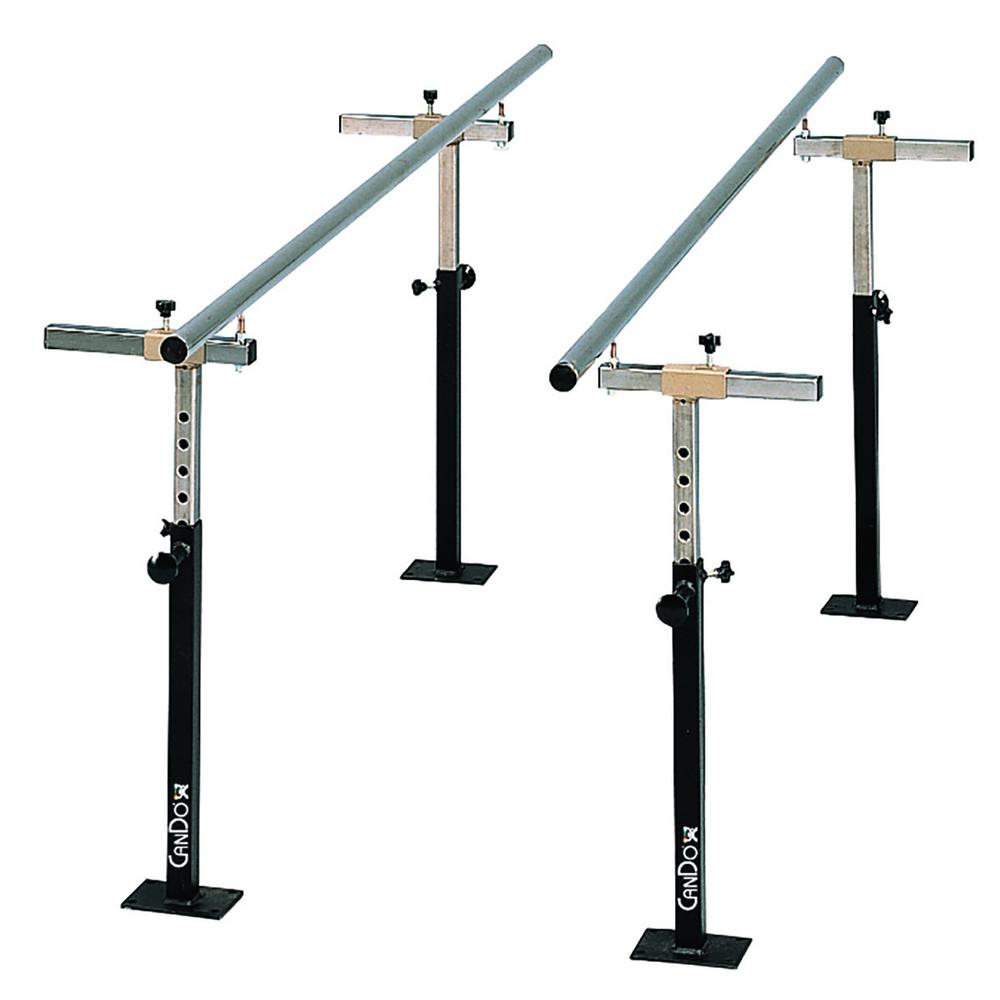 CanDo® Floor Mounted Parallel Bars, Height & Width Adjustable, 7'. Picture 1