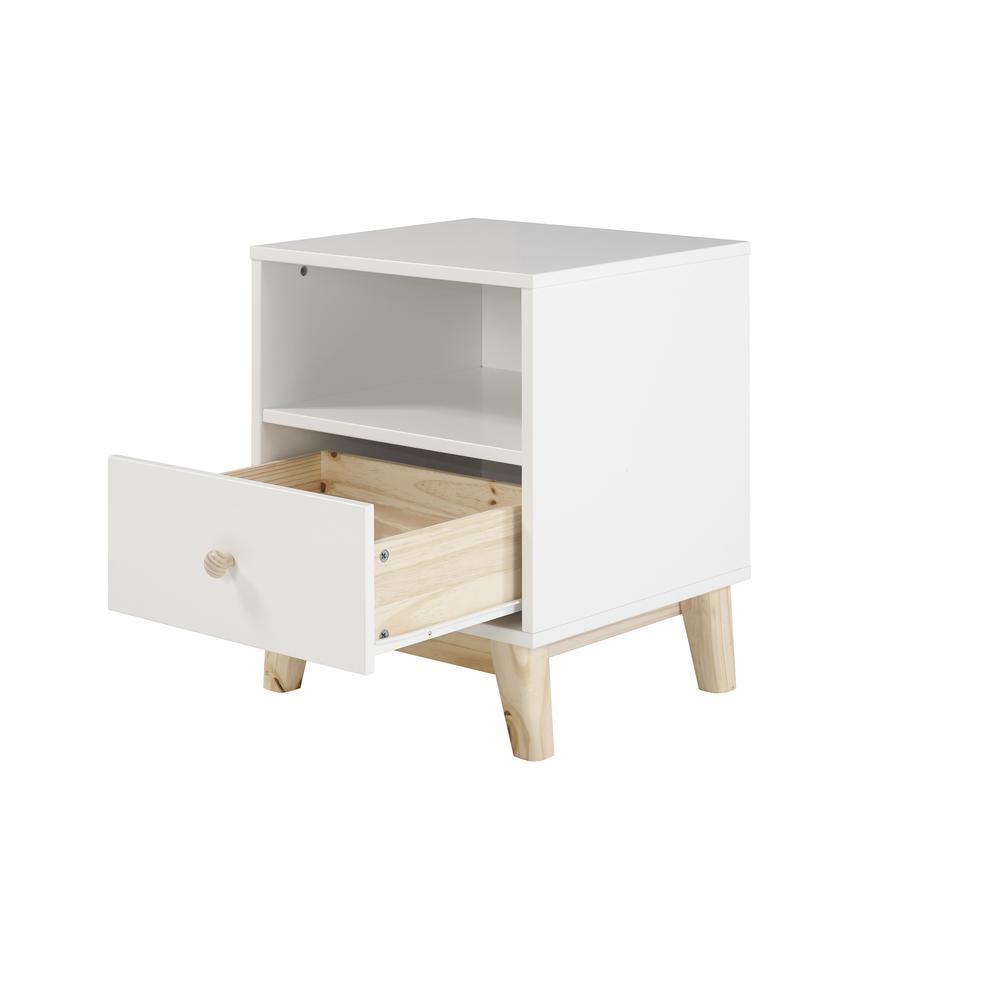 MOD 19 1/2"W One Drawer Nightstand. Picture 4