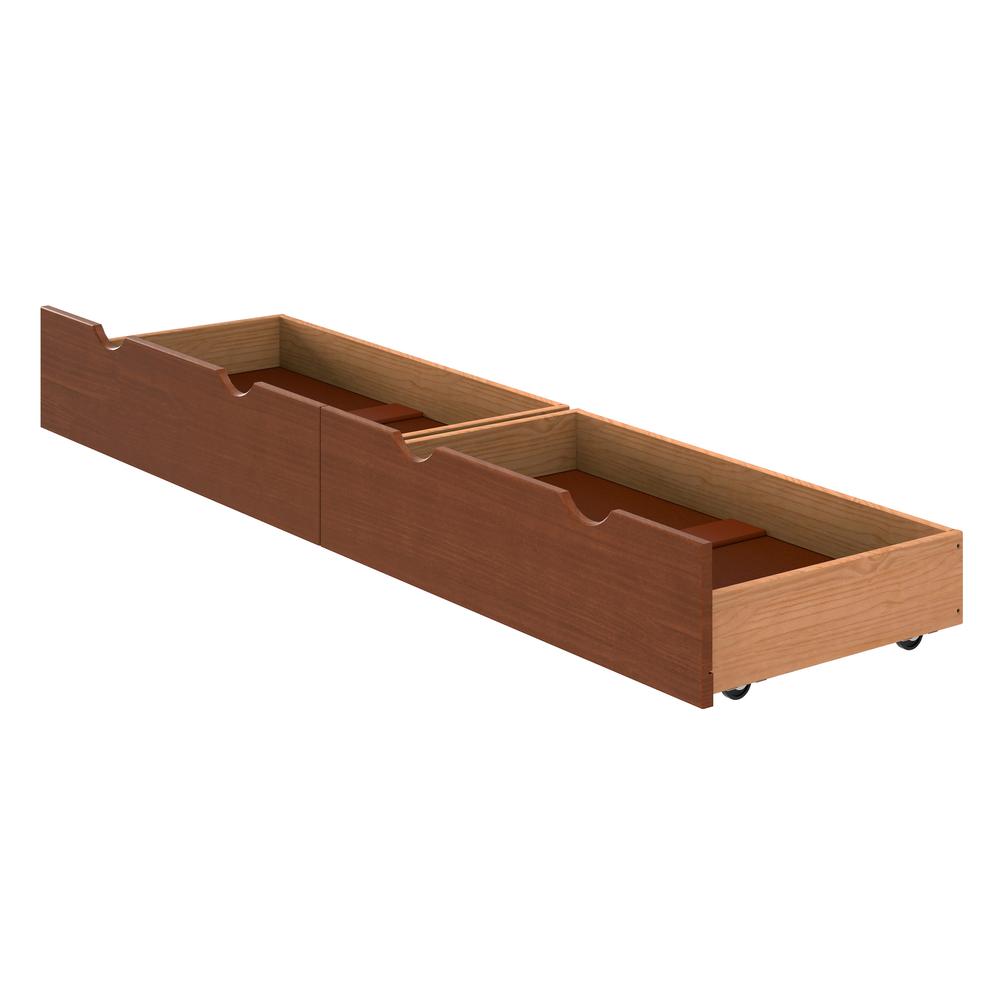 Alaterre Underbed Storage Drawers, Set of 2, Chestnut. Picture 3