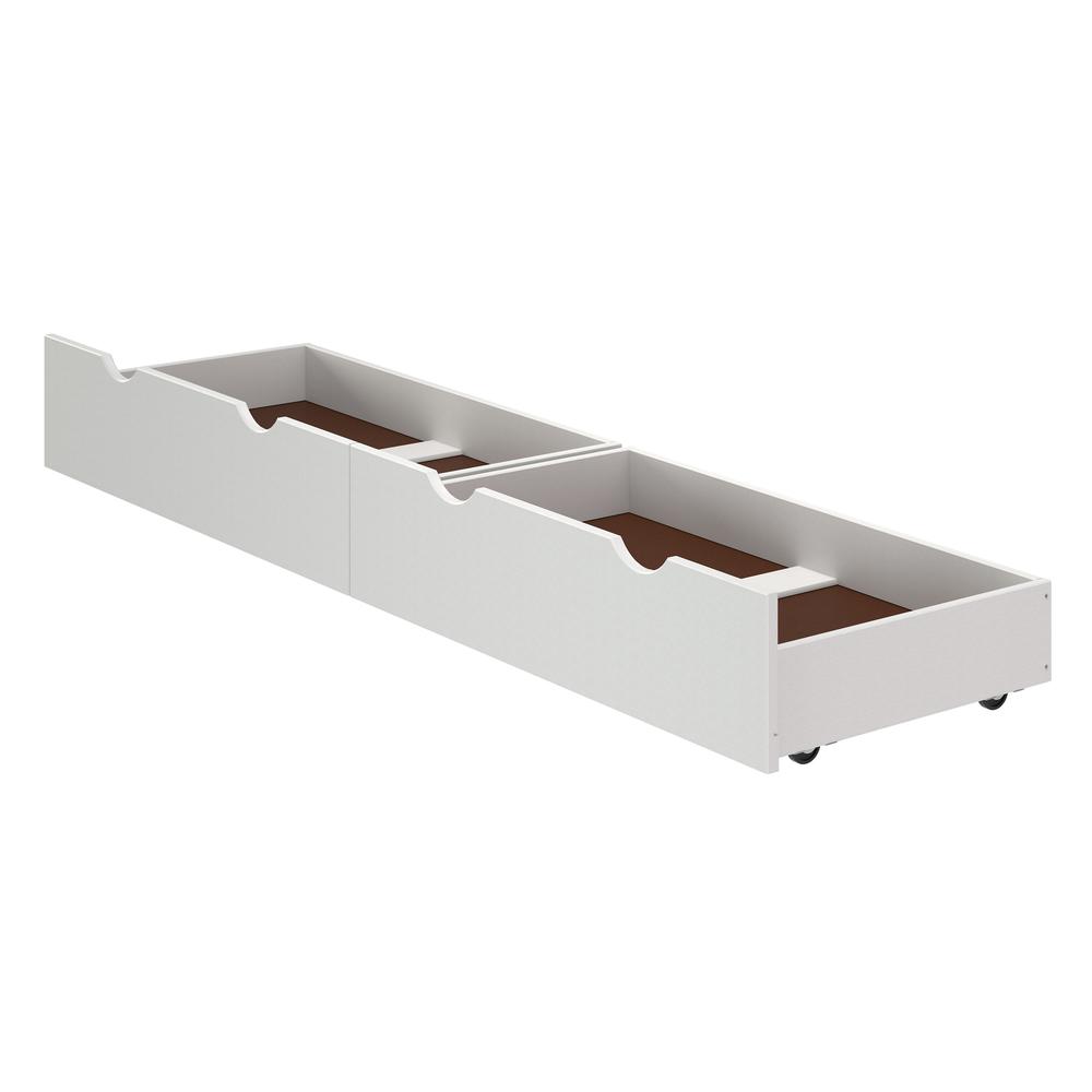 Alaterre Underbed Storage Drawers, Set of 2, White. Picture 3
