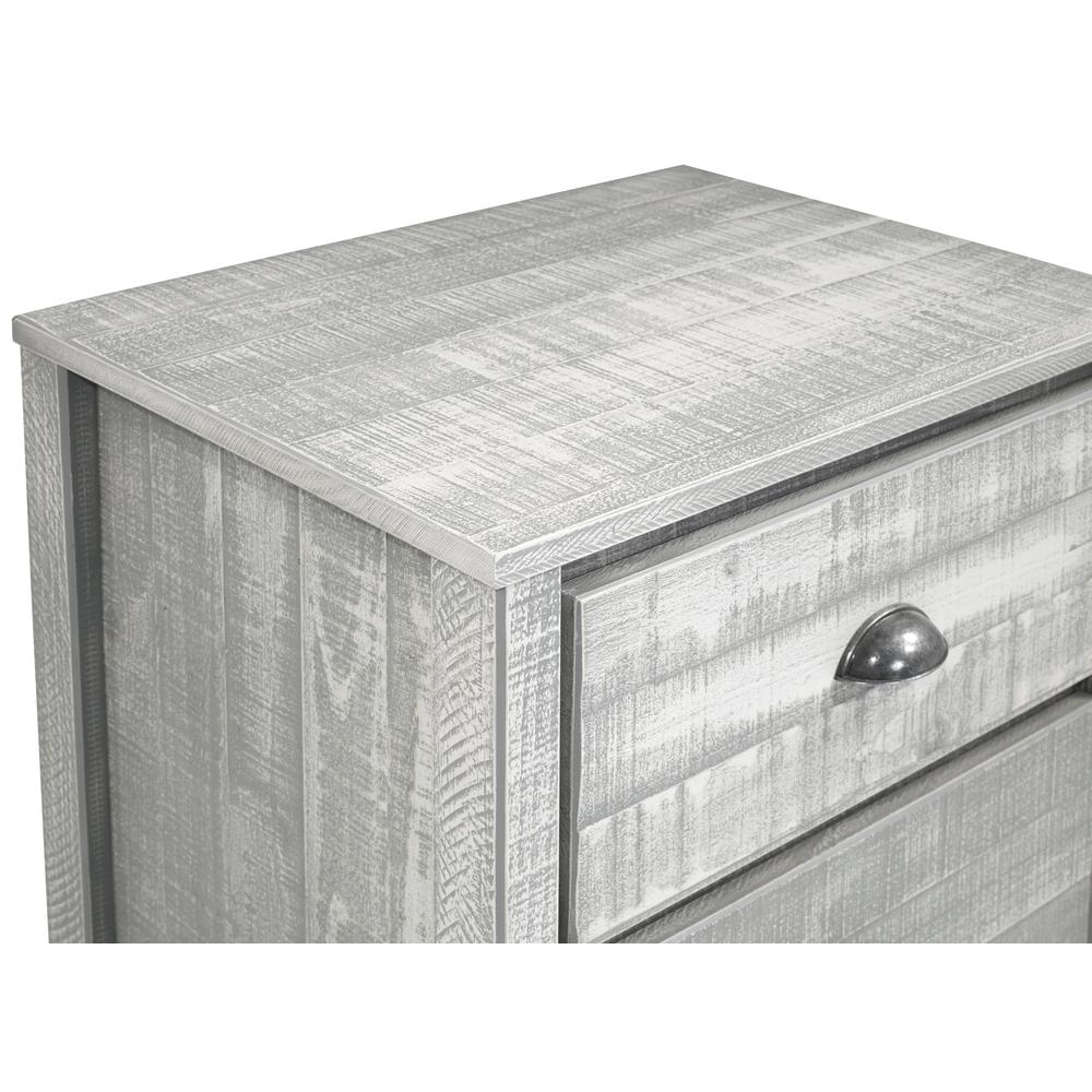 Rustic Nightstand, Rustic Gray. Picture 9