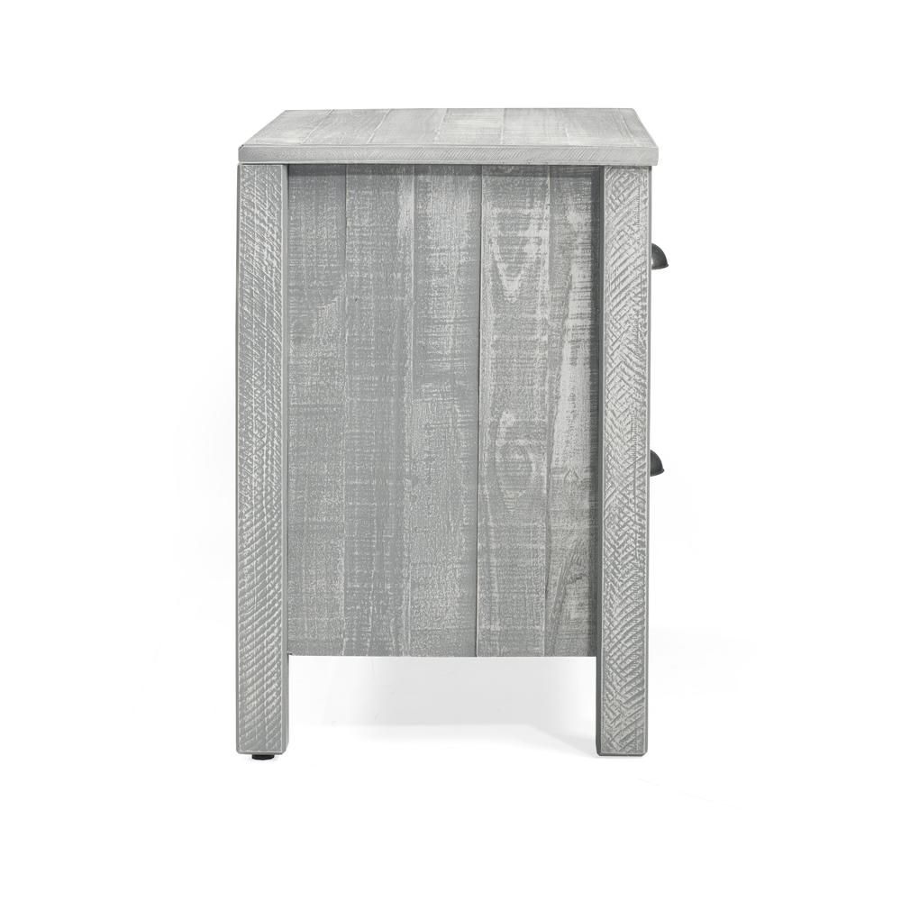Rustic Nightstand, Rustic Gray. Picture 10