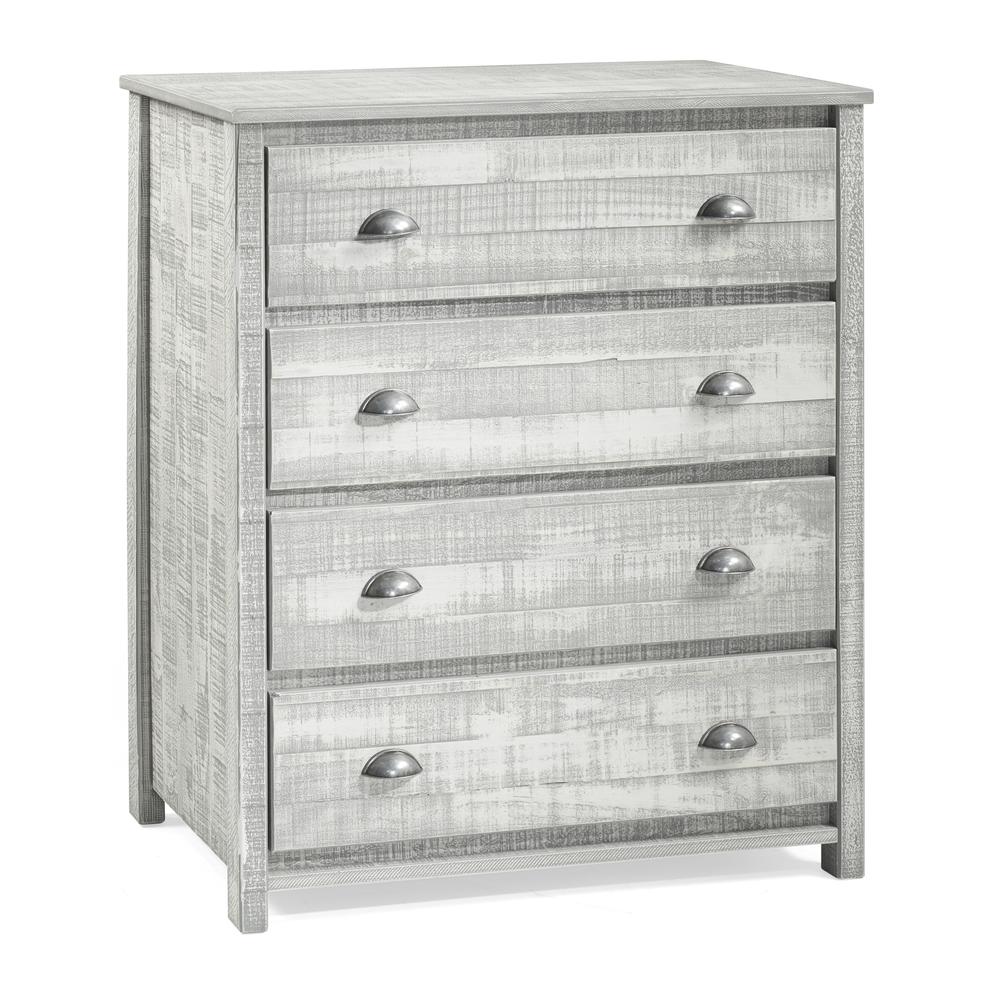 Rustic 4-Drawer Chest, Rustic Gray. Picture 7