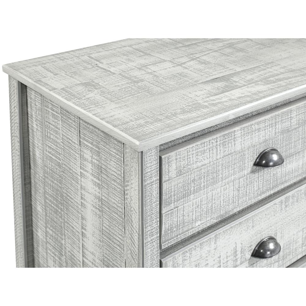 Rustic 6-Drawer Dresser, Rustic Gray. Picture 10