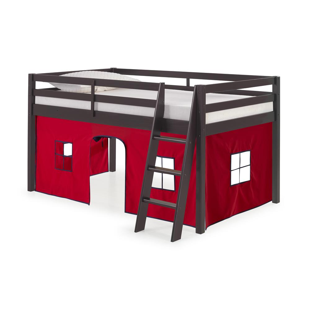 Roxy Junior Loft - Espresso with Red and Blue Bottom Tent. Picture 1