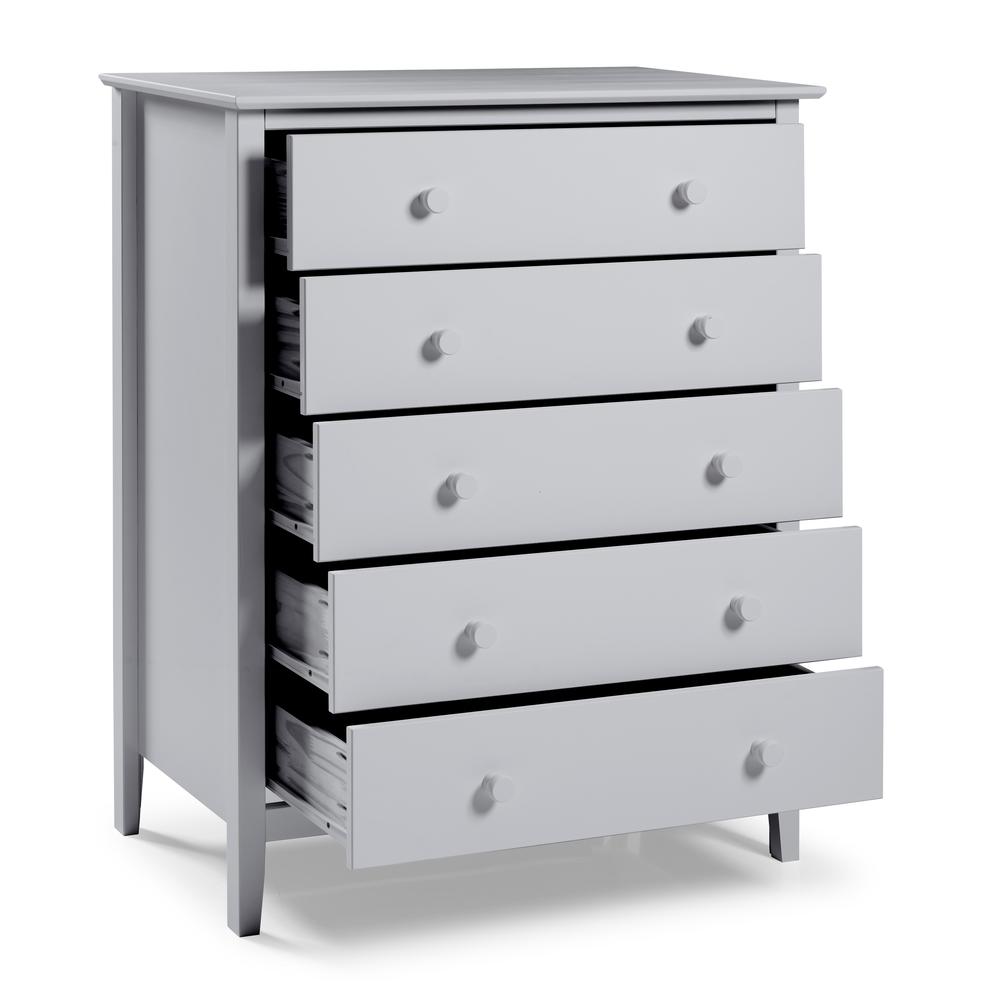 Simplicity 5-Drawer Chest, Dove Gray. Picture 11