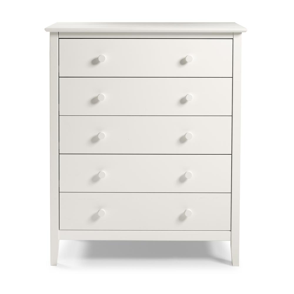 Simplicity 5-Drawer Chest, White. Picture 10