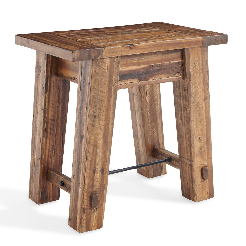 Durango 27"W Industrial Wood End Table. Picture 9