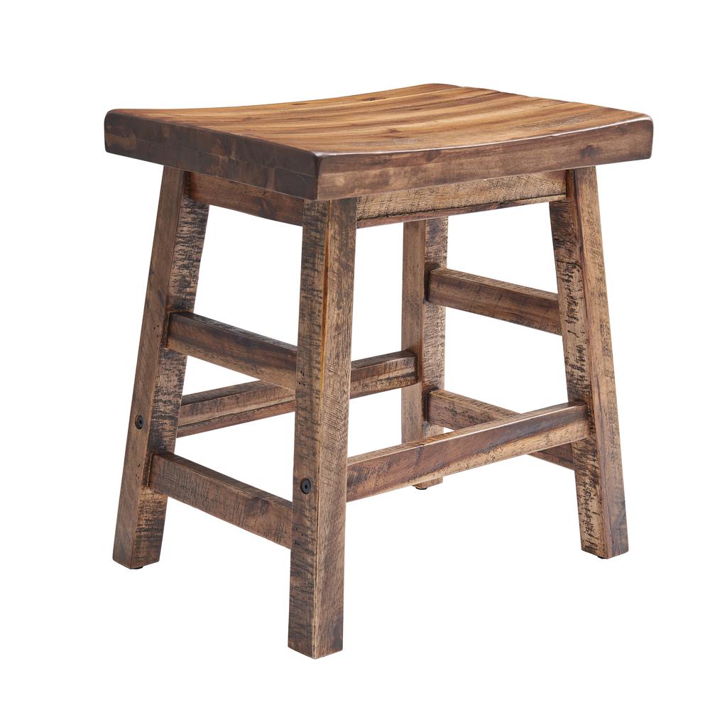 Durango 20"H Industrial Wood Dining Stool. Picture 7