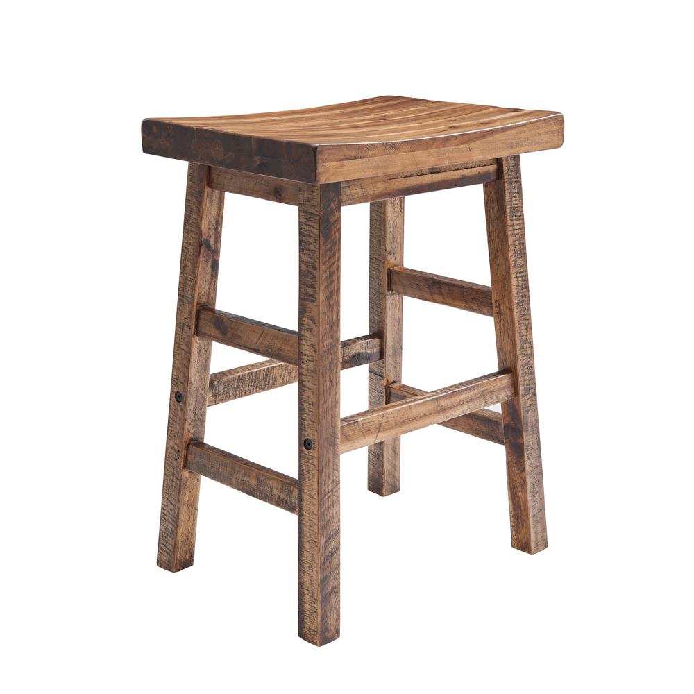 Durango 26"H Industrial Wood Counter-Height Stool. Picture 7