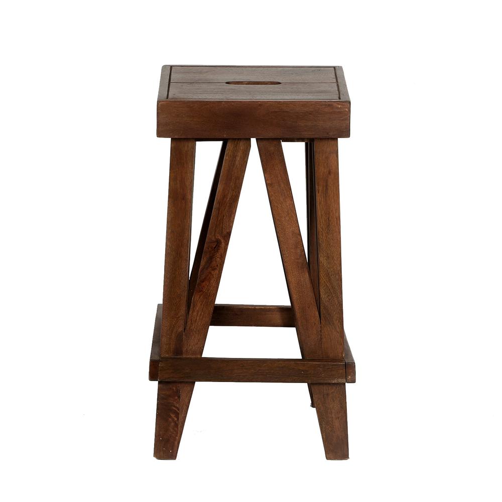 Brookside 26"H Industrial Wood Counter-Height Stool. Picture 6