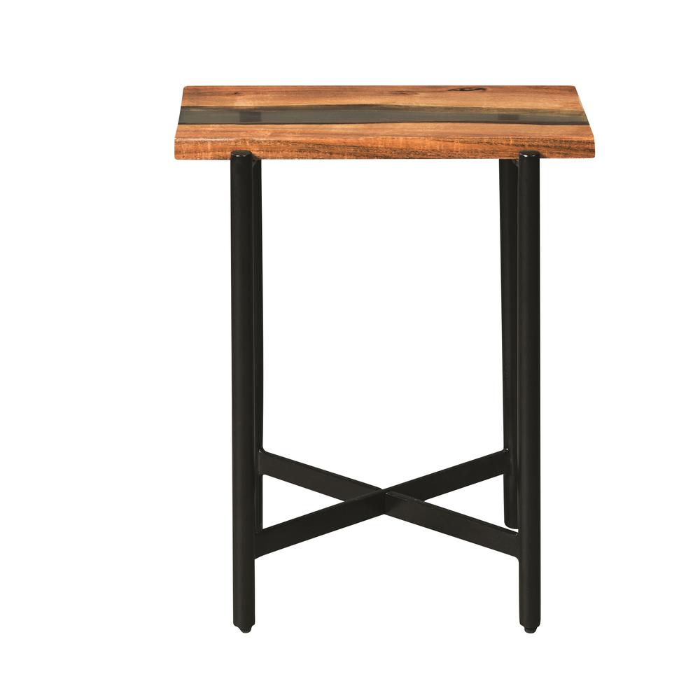 Rivers Edge 22" Acacia Wood and Acrylic End Table. Picture 56