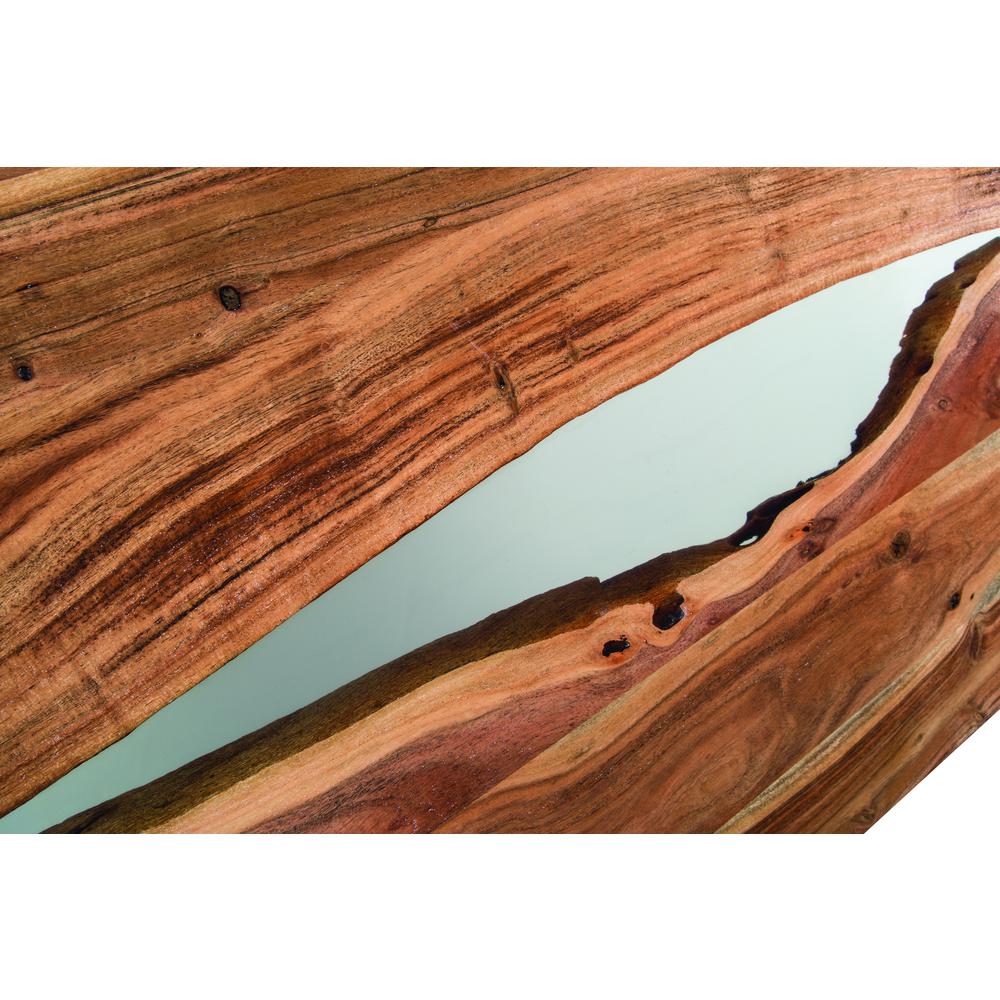 Rivers Edge 36" Acacia Wood and Acrylic Coffee Table. Picture 21