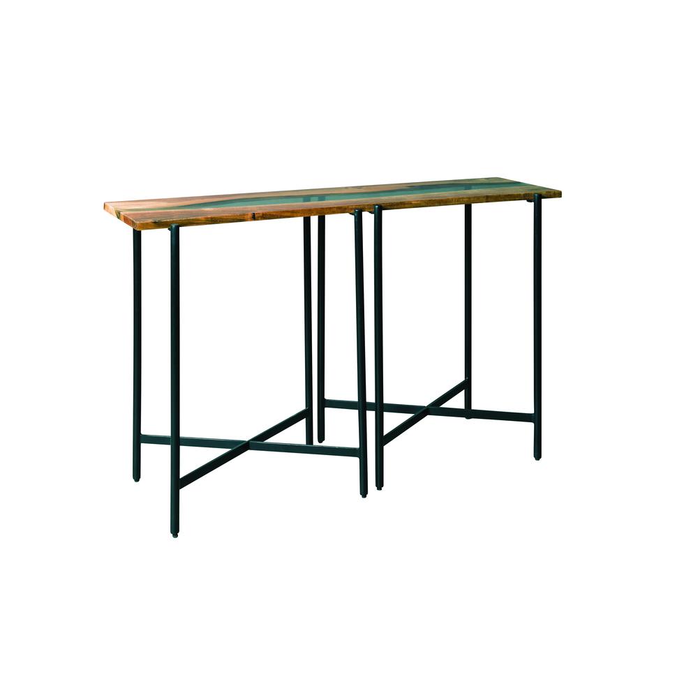 Rivers Edge 48" Acacia Wood and Acrylic Console/Entryway Table. Picture 18