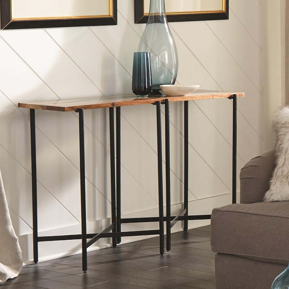 Rivers Edge 48" Acacia Wood and Acrylic Console/Entryway Table. Picture 9