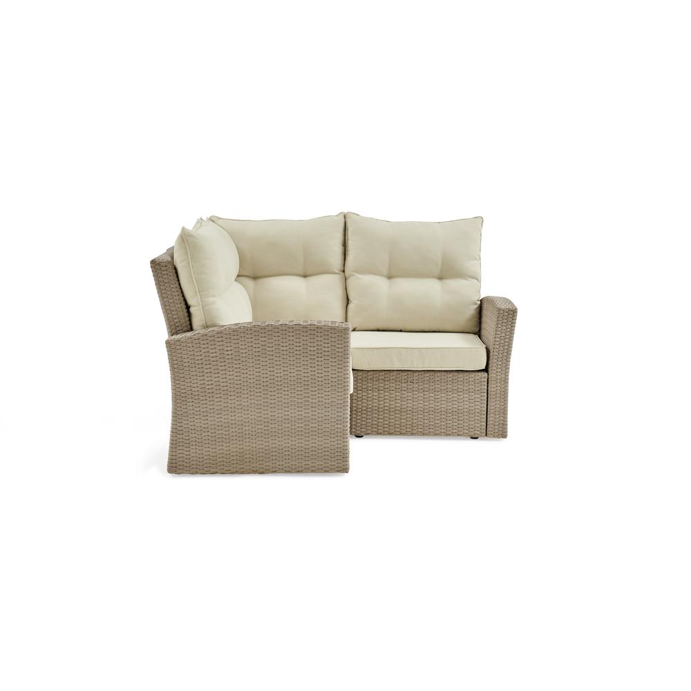 Canaan All-Weather Wicker Corner Sectional Sofa with Cushions. Picture 7