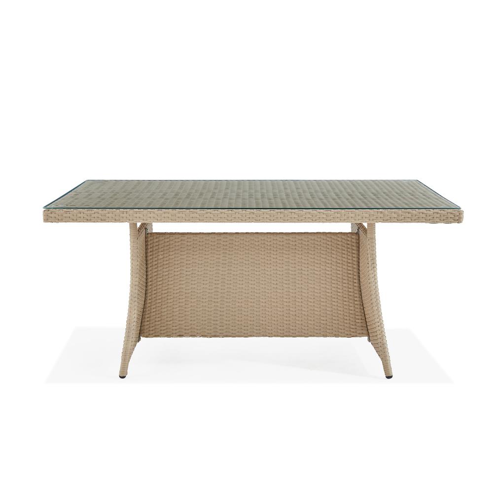 Canaan All-Weather Wicker Outdoor 26"H Cocktail Table. Picture 14