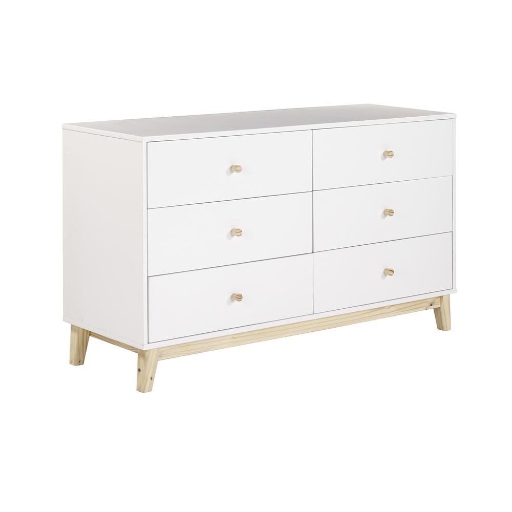 MOD 60"W 6-Drawer Double Dresser. Picture 3