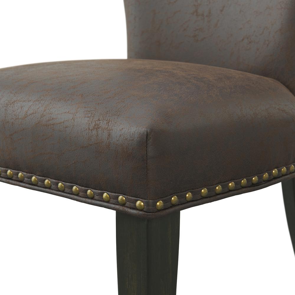 Savoy Upholstered Dining Chairs, Espresso (Set of 2). Picture 6