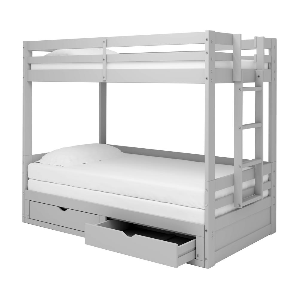Jasper Twin to King Extending Day Bed with Bunk Bed and Storage Drawers. Picture 1