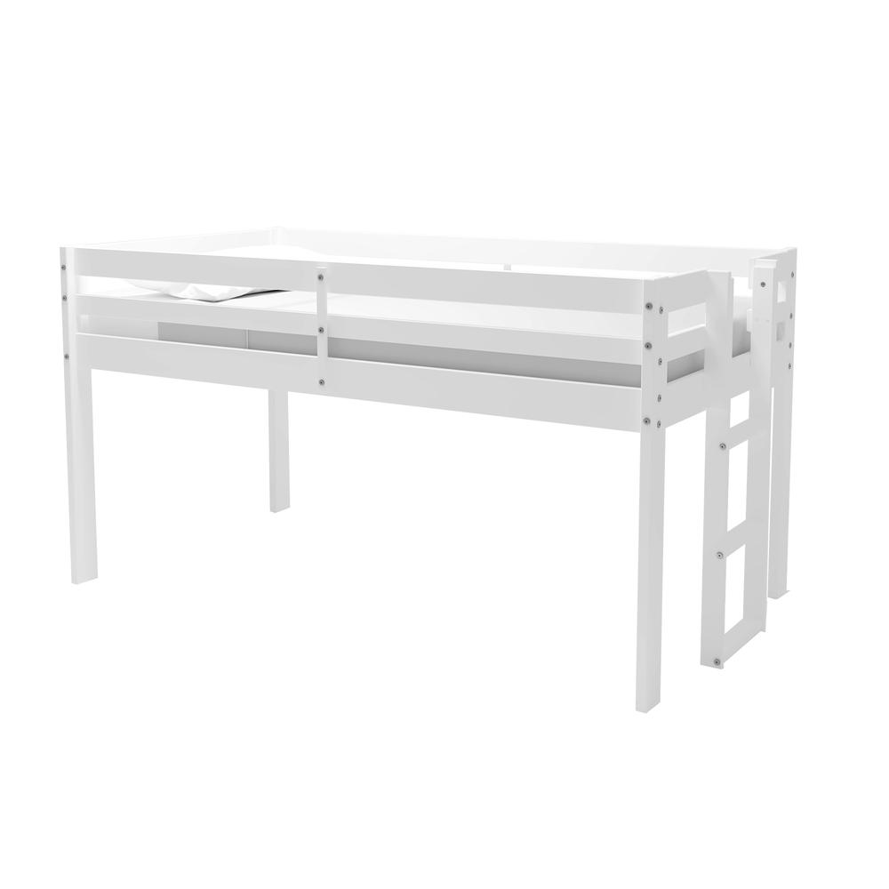 Jasper Twin to King Extending Day Bed with Bunk Bed and Storage Drawers, White. Picture 4