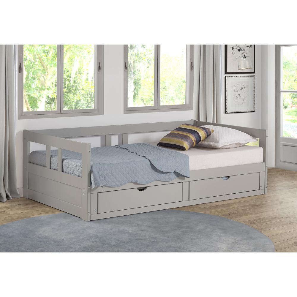 Melody Twin to King Extendable Day Bed with Storage. Picture 6