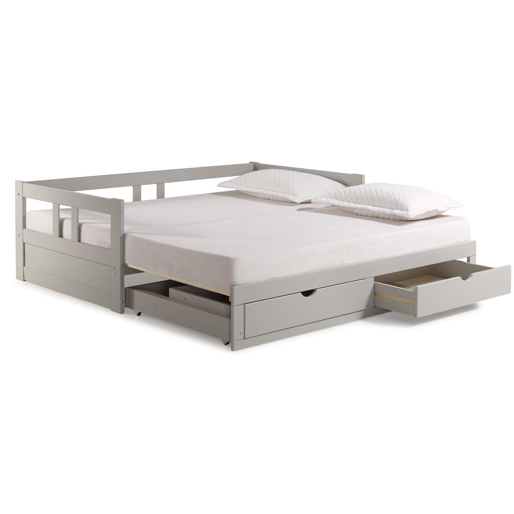 Melody Twin to King Extendable Day Bed with Storage. Picture 1
