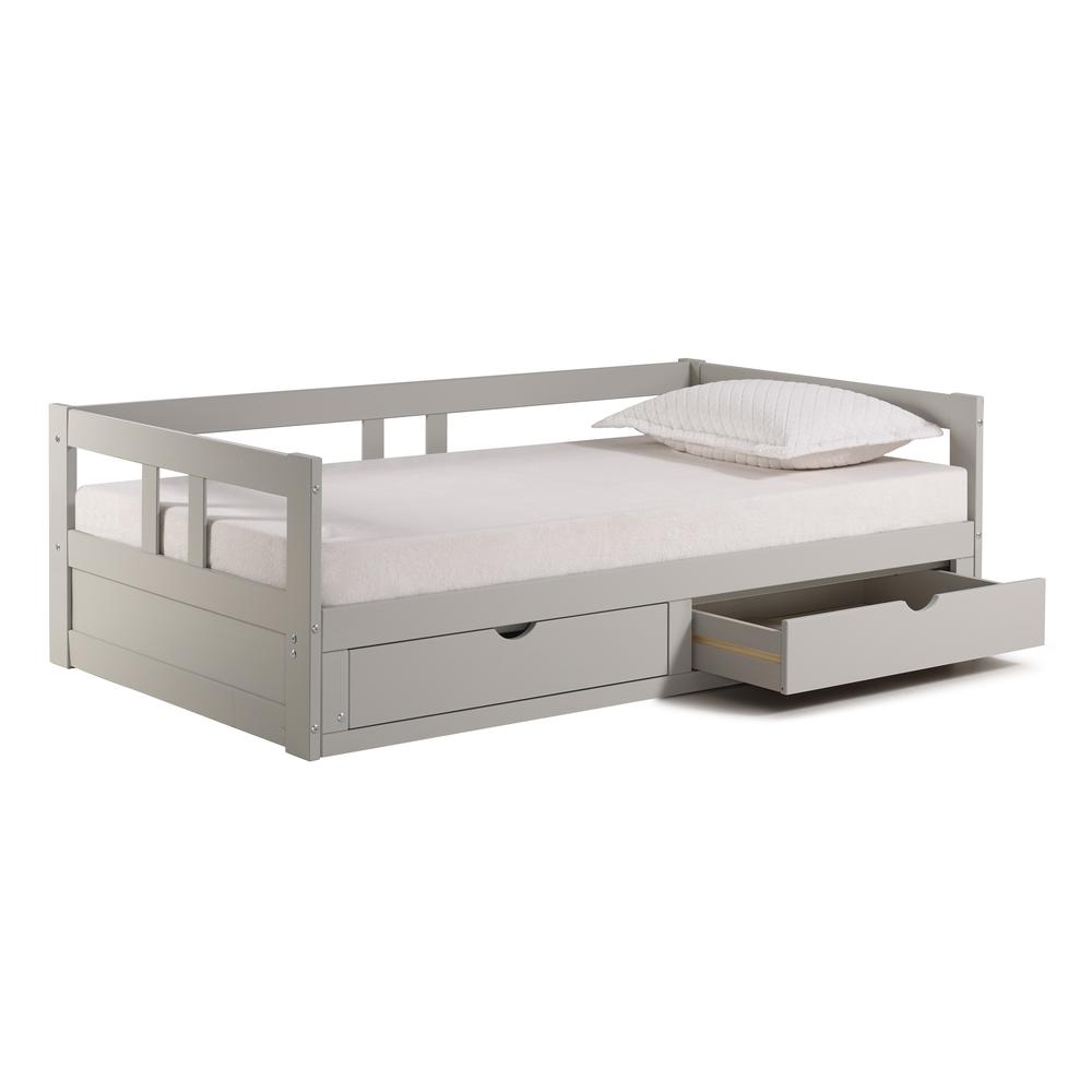 Melody Twin to King Extendable Day Bed with Storage. Picture 2