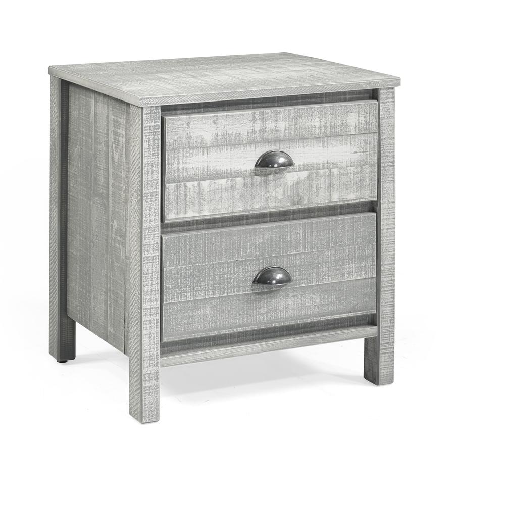 Rustic Nightstand, Rustic Gray. Picture 2