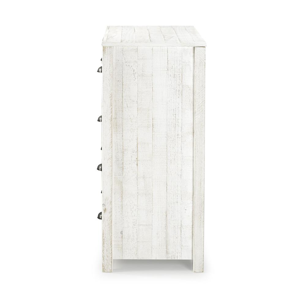 Rustic 4-Drawer Chest, Rustic White. Picture 4