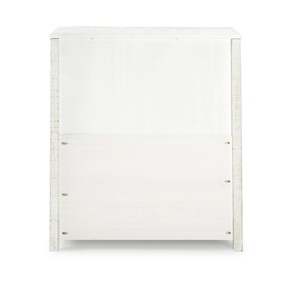 Rustic 4-Drawer Chest, Rustic White. Picture 5