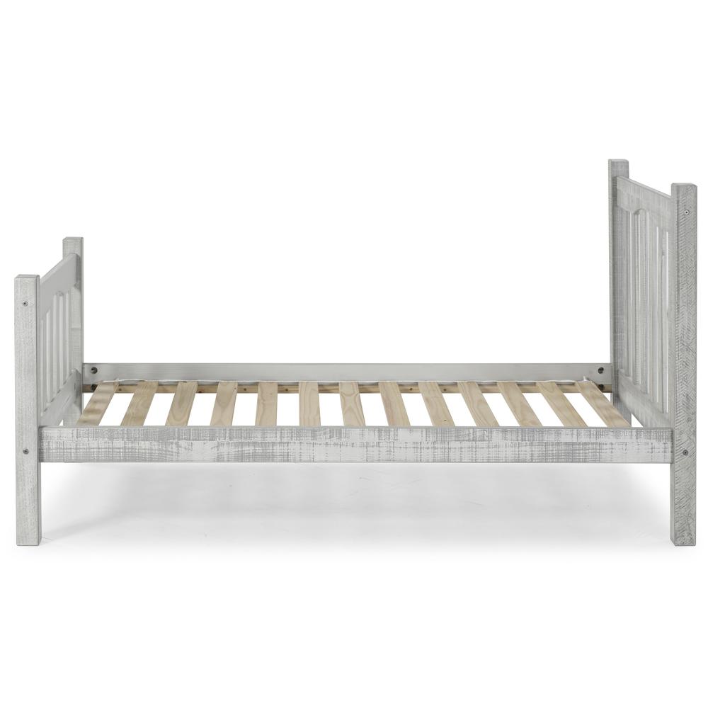 Rustic Mission Twin Bed, Rustic Gray. Picture 16