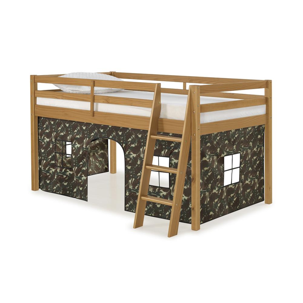 Roxy Twin Wood Junior Loft Bed, Cinnamon. Picture 8