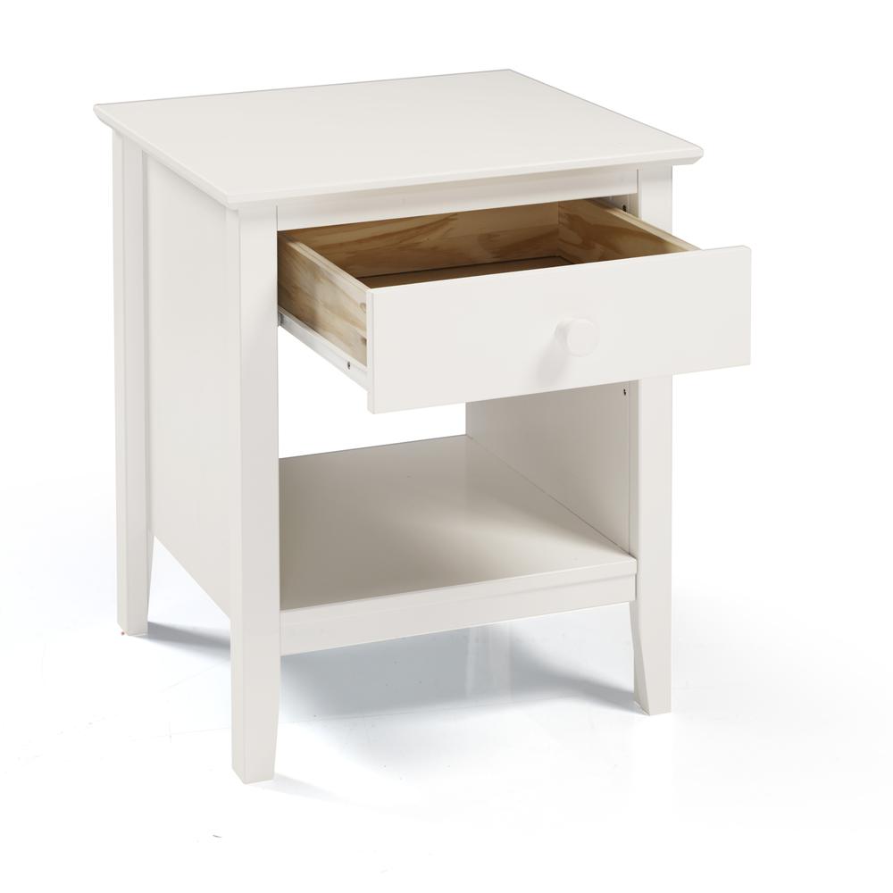 Simplicity Nightstand, White. Picture 8