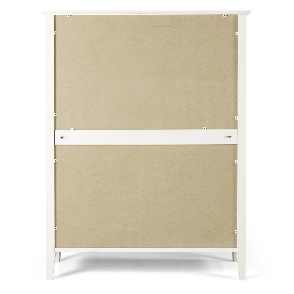 Simplicity 5-Drawer Chest, White. Picture 6