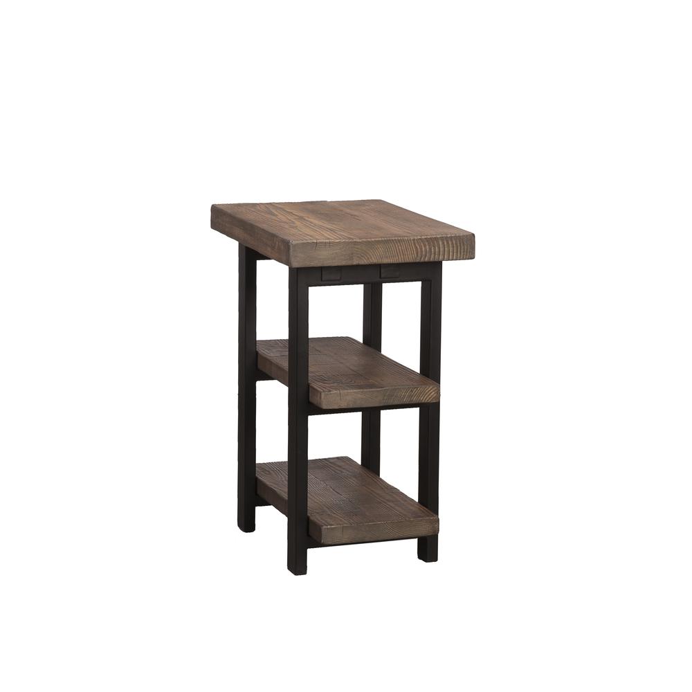 Pomona Metal and Reclaimed Wood 2-Shelf End Table. Picture 8